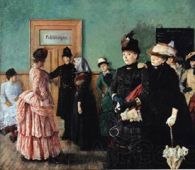 Christian Krohg Albertine i politilagens ventevarelse